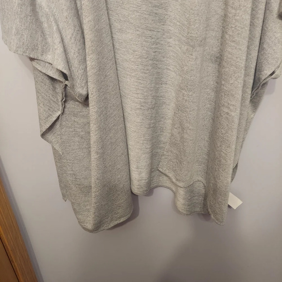 Kimono shawl sweater stretchy gray layering basic fall cute one size - Picture 3 of 6
